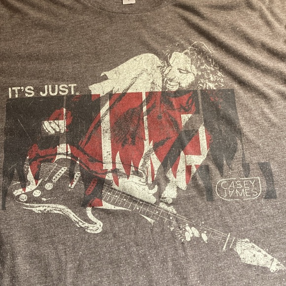 Unisex Pre owned Large Brown Next Level Casey James T Shirt - Picture 4 of 7